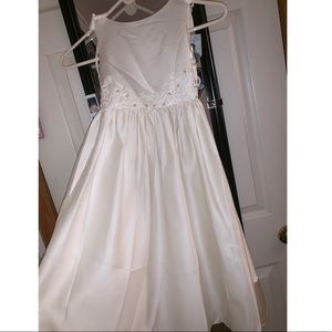 David’s Bridal little girls flower girl dress